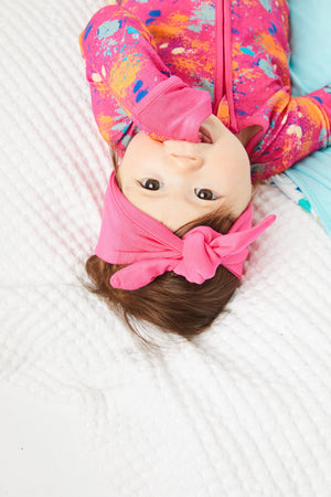 Bow Headband - Magenta