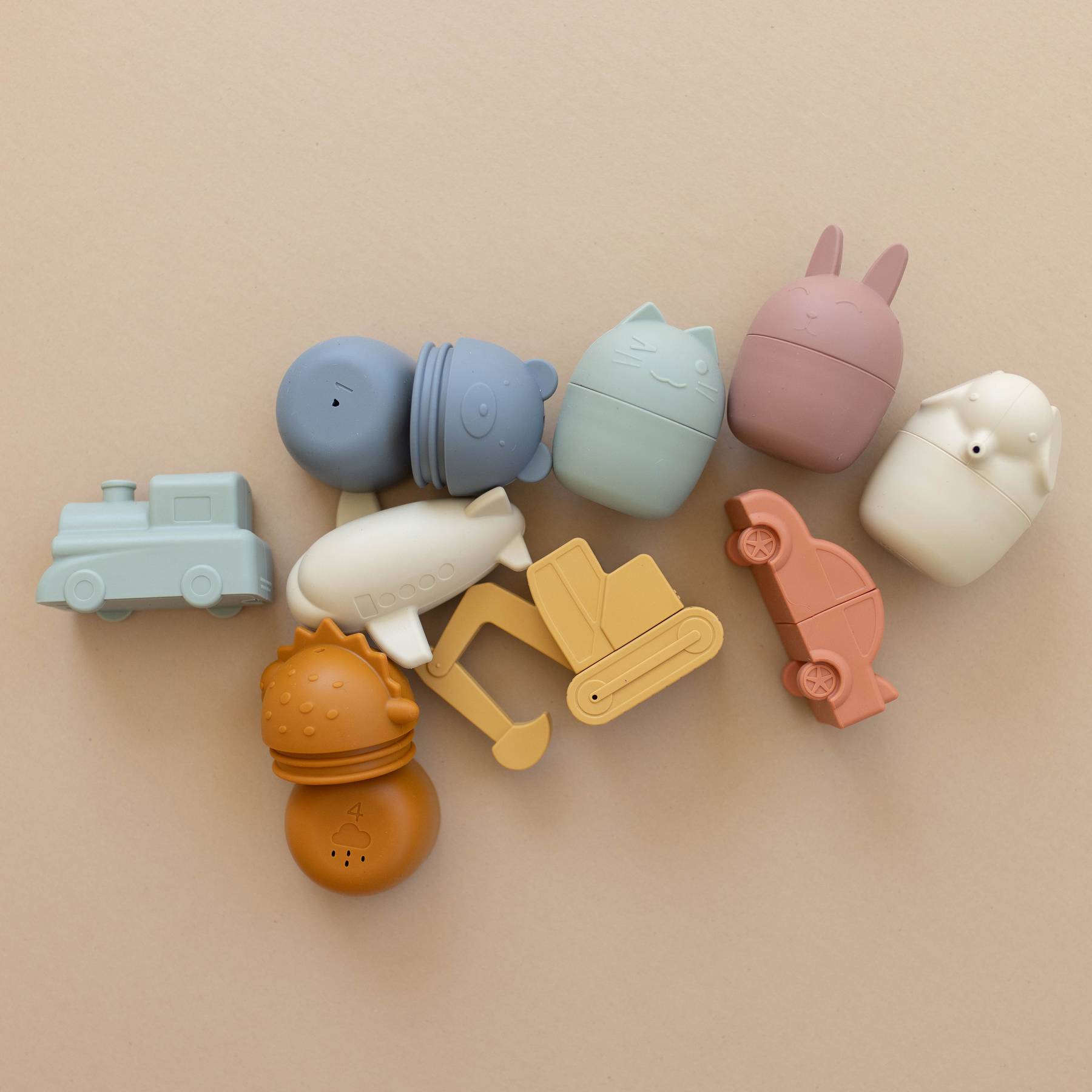 Vehicle Bath Toy Set