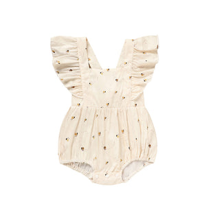 Baby Girl Honeybee Bubble Romper - 1st Bee Day Romper, Infant Bee Birthday Outfit, Cute Bee Romper For Baby