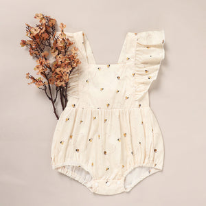 Baby Girl Honeybee Bubble Romper - 1st Bee Day Romper, Infant Bee Birthday Outfit, Cute Bee Romper For Baby